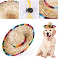 Sombrero de paja de mascotas de venta caliente